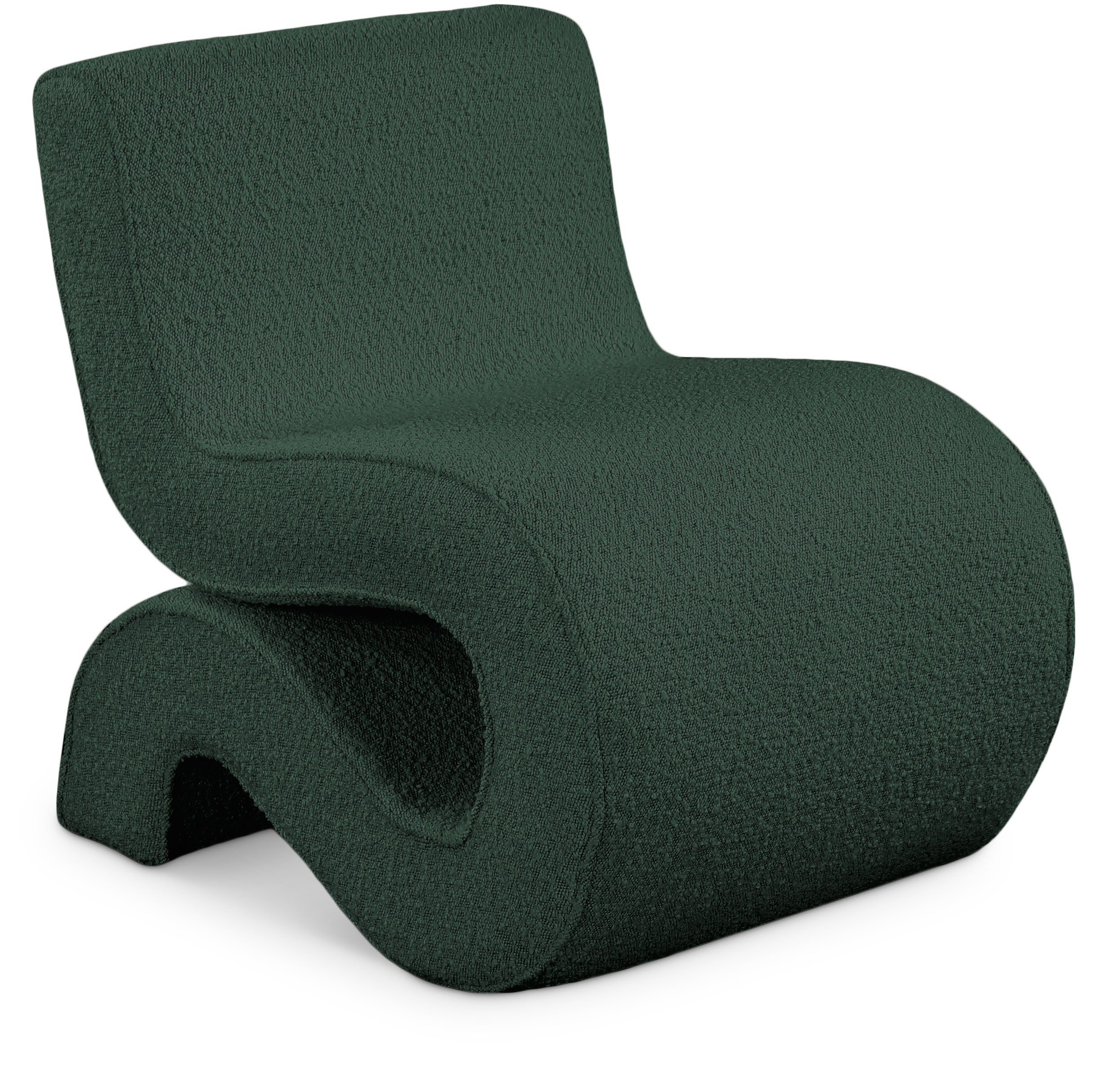 Fauteuil d'appoint en tissu boucle Désirée