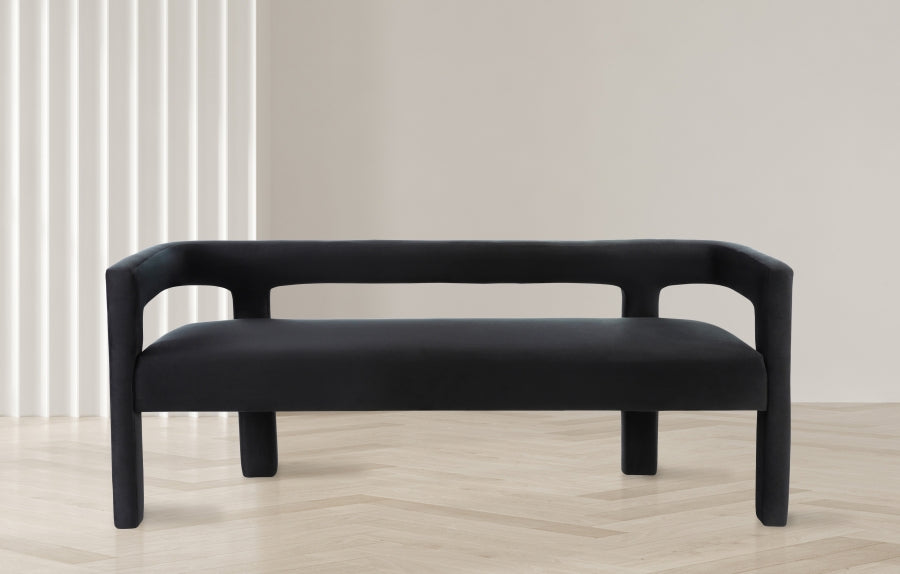 Banc en velours Athena