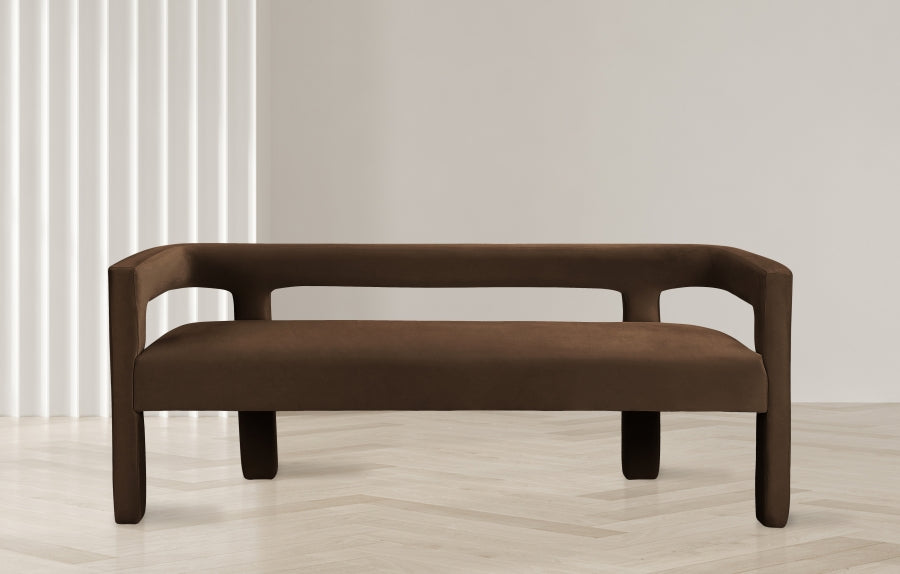 Banc en velours Athena