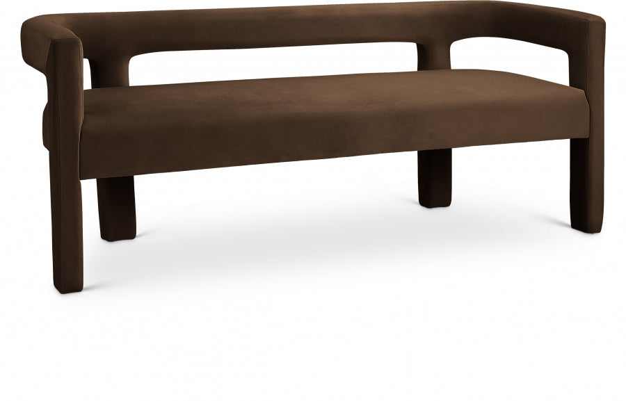 Banc en velours Athena
