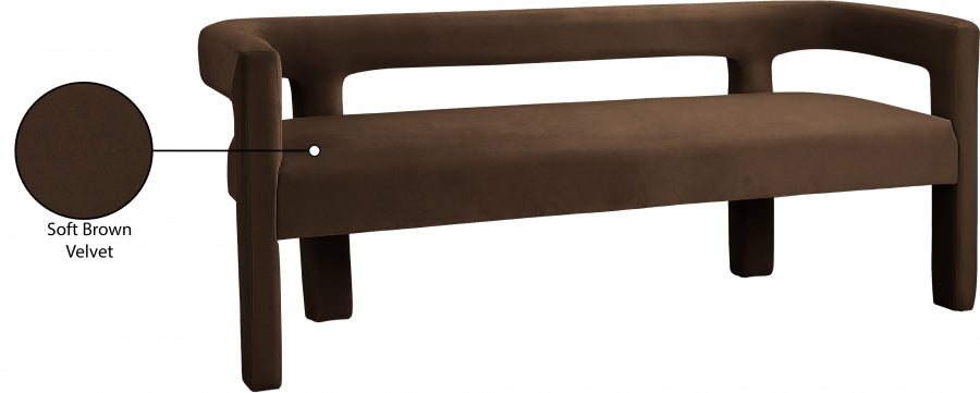 Banc en velours Athena