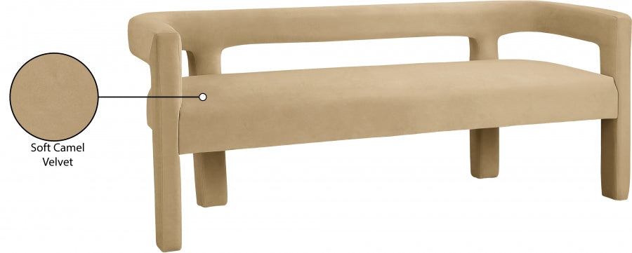 Banc en velours Athena