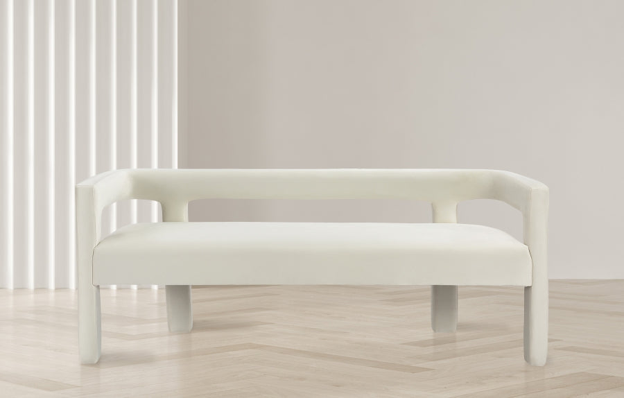 Banc en velours Athena