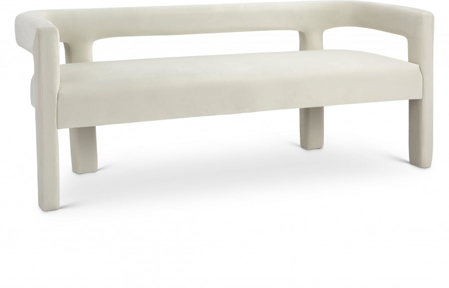 Banc en velours Athena