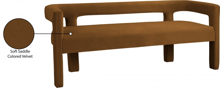 Banc en velours Athena