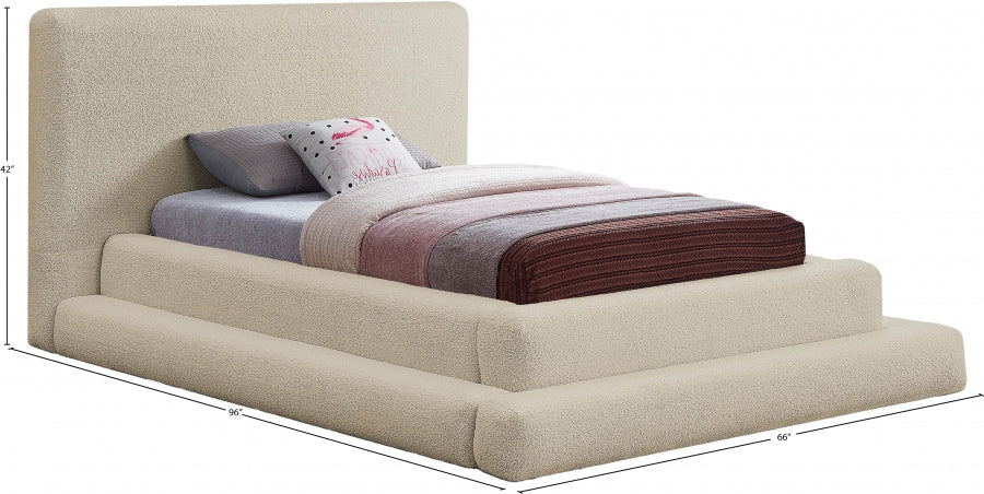 Lit simple en tissu Dane Teddy