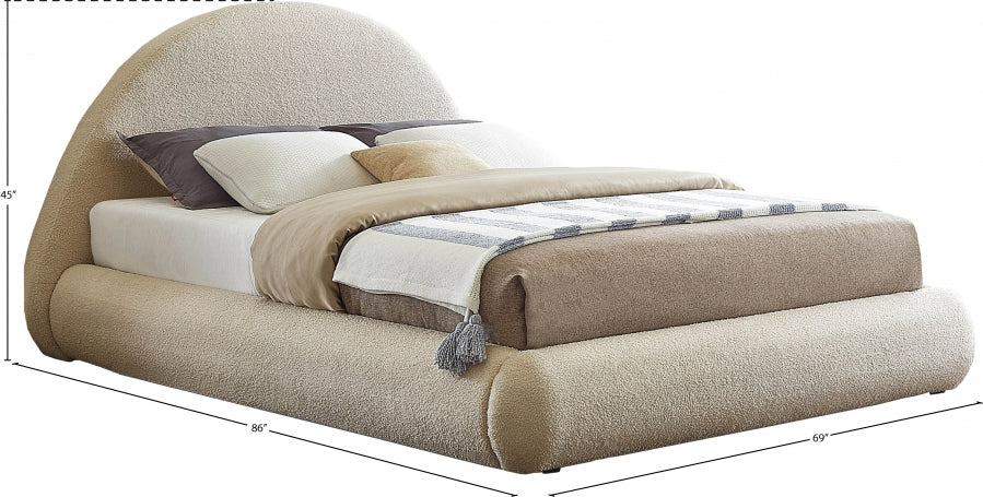 Lit double en tissu Rudy Teddy