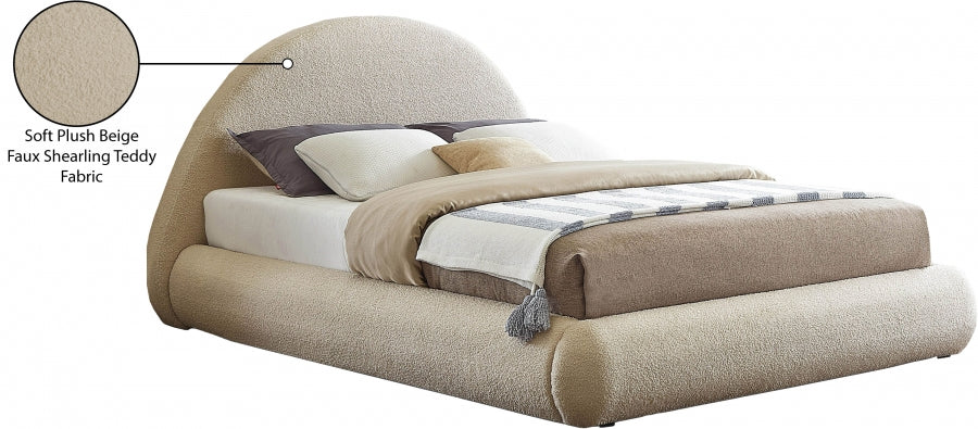 Lit double en tissu Rudy Teddy