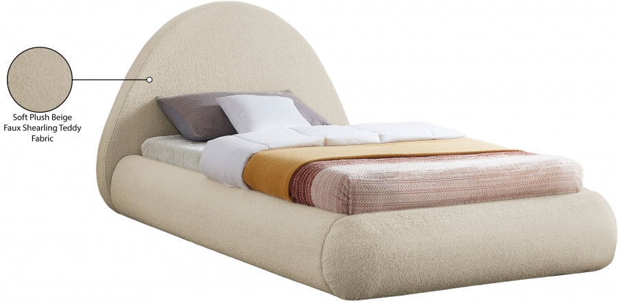Lit simple en tissu Rudy Teddy