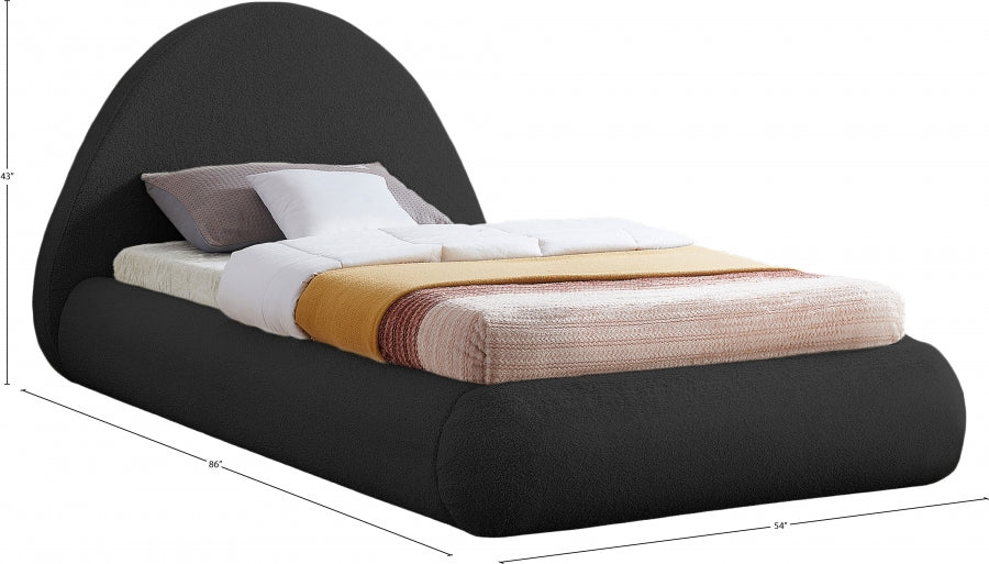 Lit simple en tissu Rudy Teddy