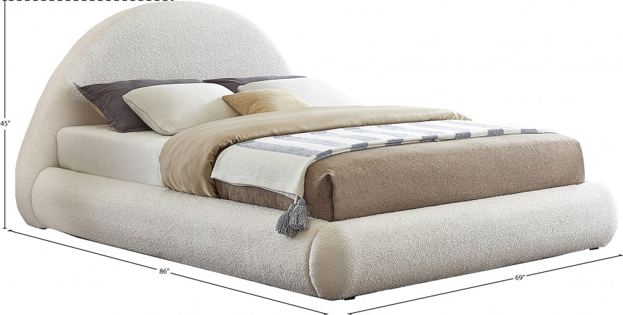 Lit double en tissu Rudy Teddy