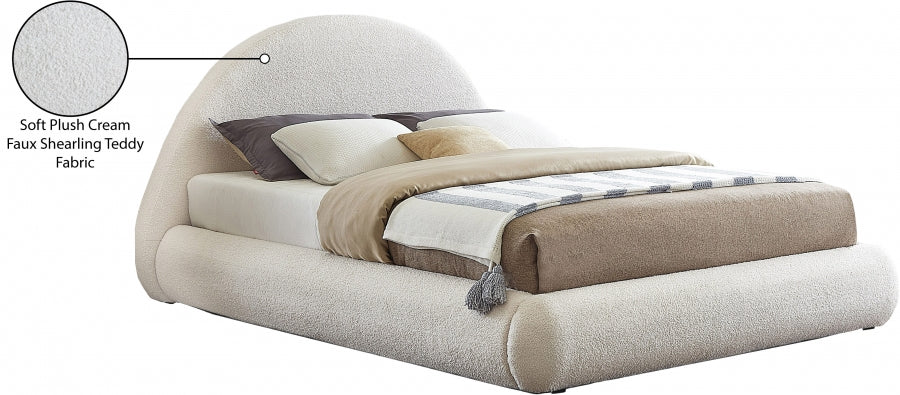 Lit double en tissu Rudy Teddy