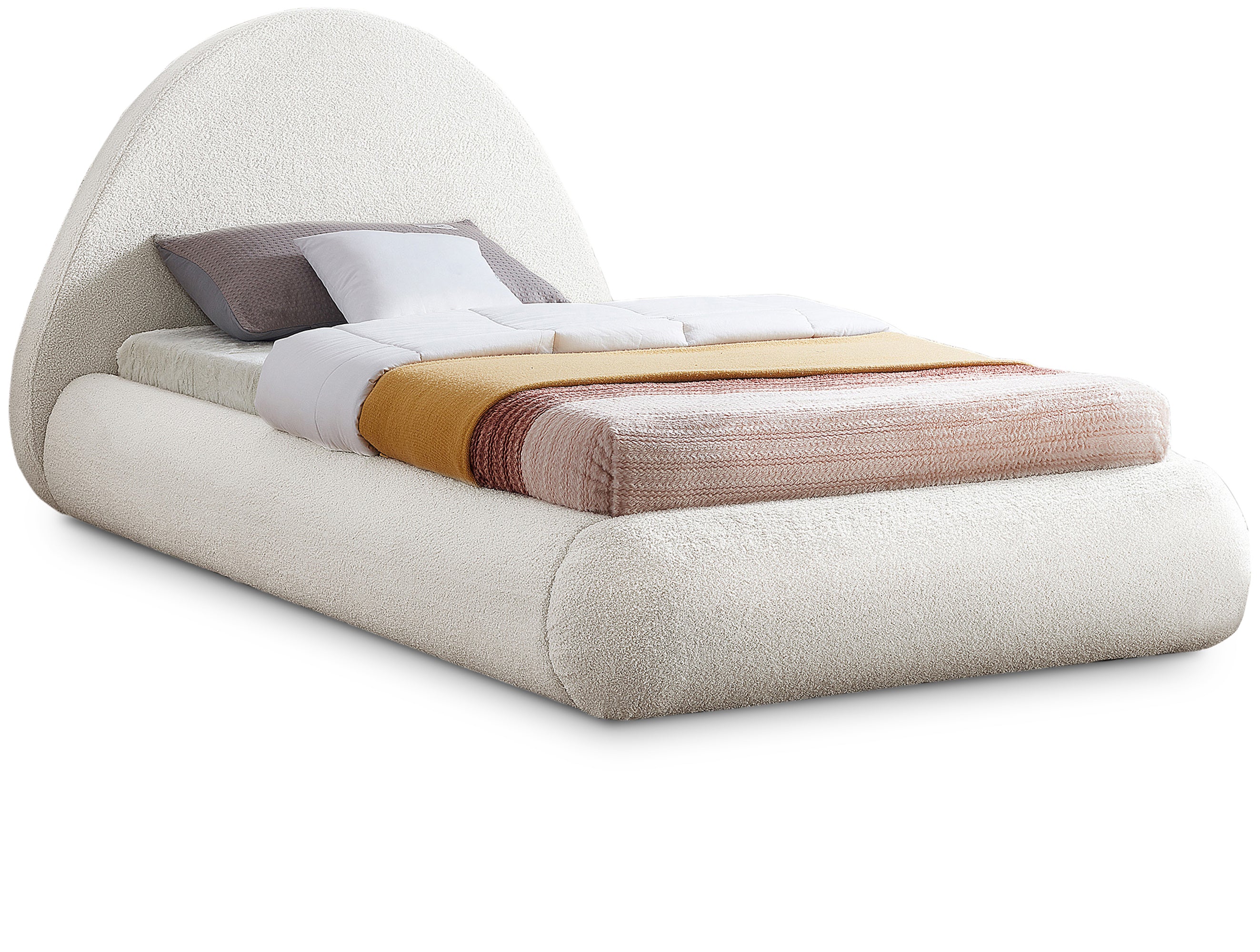 Lit simple en tissu Rudy Teddy
