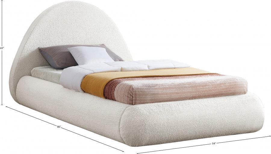 Lit simple en tissu Rudy Teddy