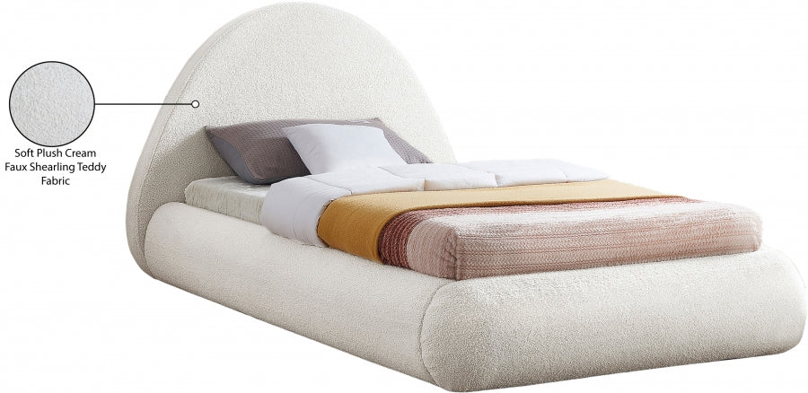 Lit simple en tissu Rudy Teddy