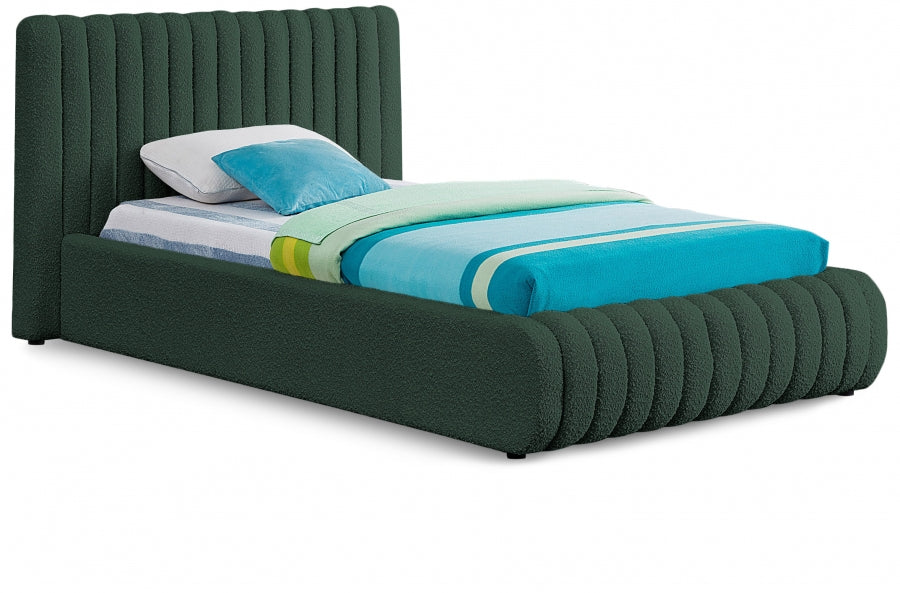 Lit simple en tissu bouclé Nash