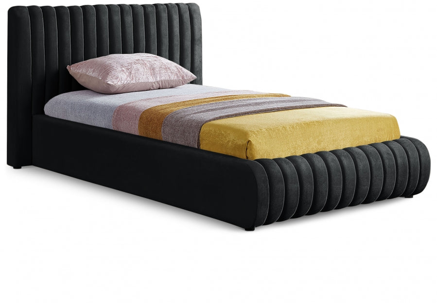 Lit simple en velours Nico