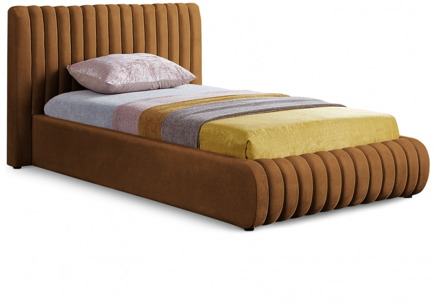 Lit simple en velours Nico