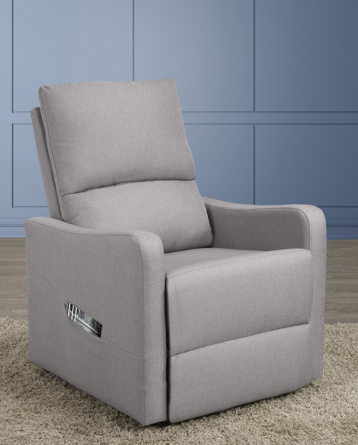 FAUTEUIL ÉLÉVATEUR INCLINABLE, GRIS CLAIR ( Meuble Mtl )