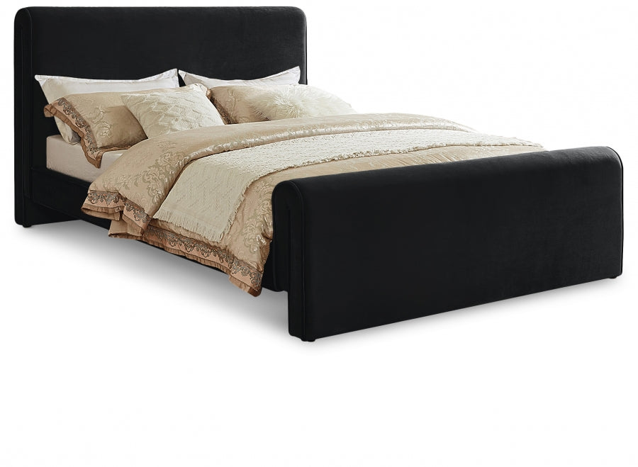 Lit double en velours Sloan