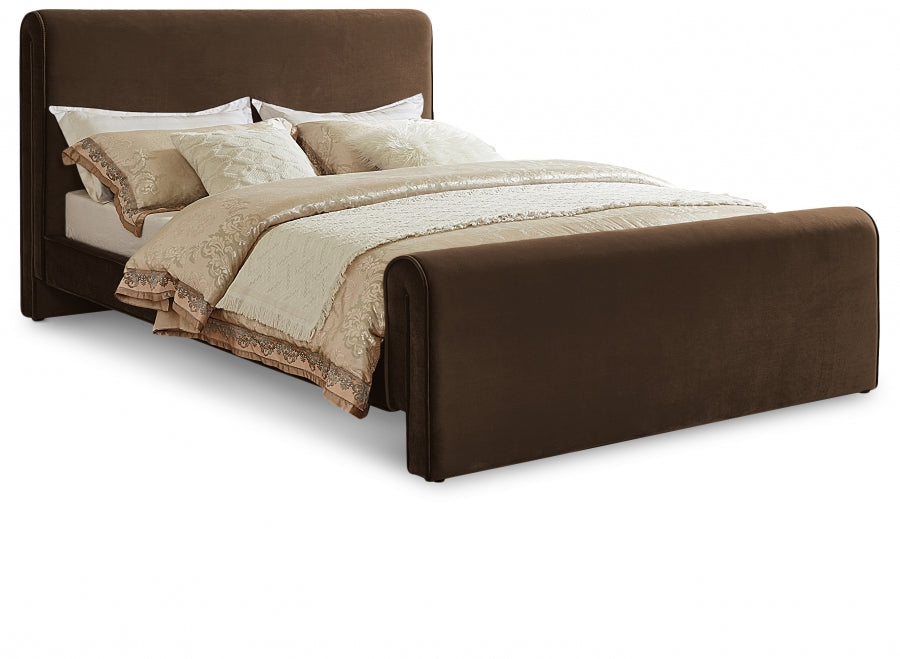 Lit double en velours Sloan
