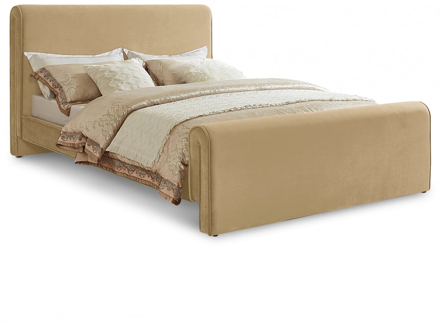 Lit double en velours Sloan