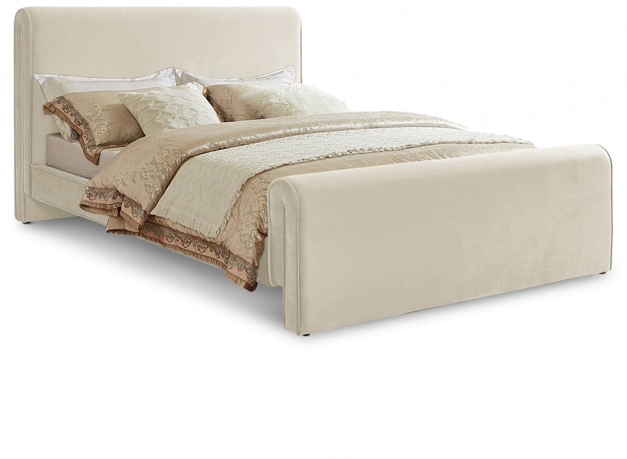 Lit king size en velours Sloan