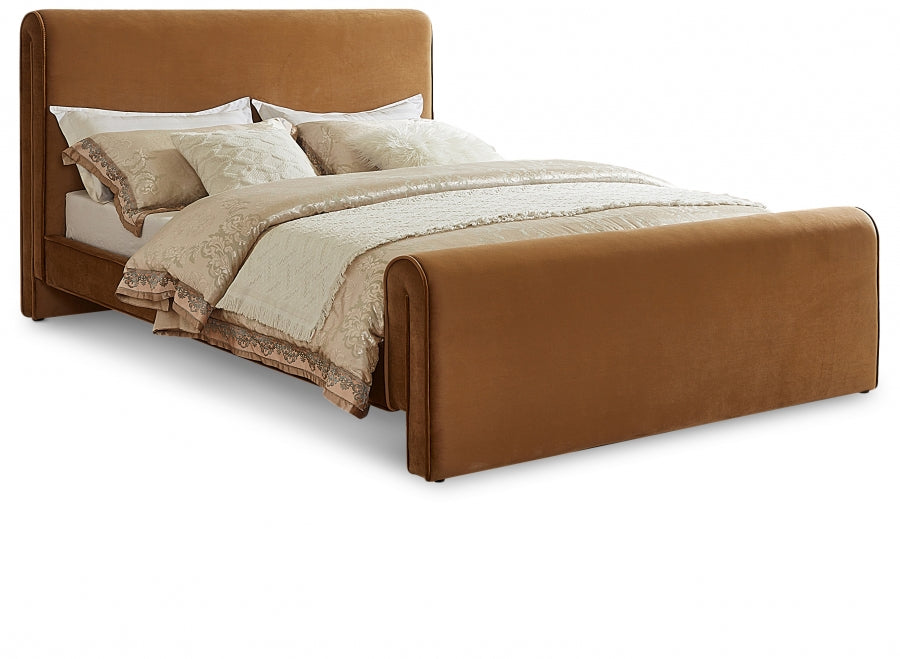Lit double en velours Sloan