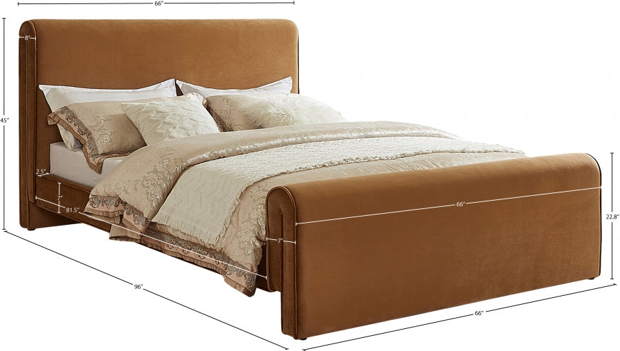 Lit queen en velours Sloan