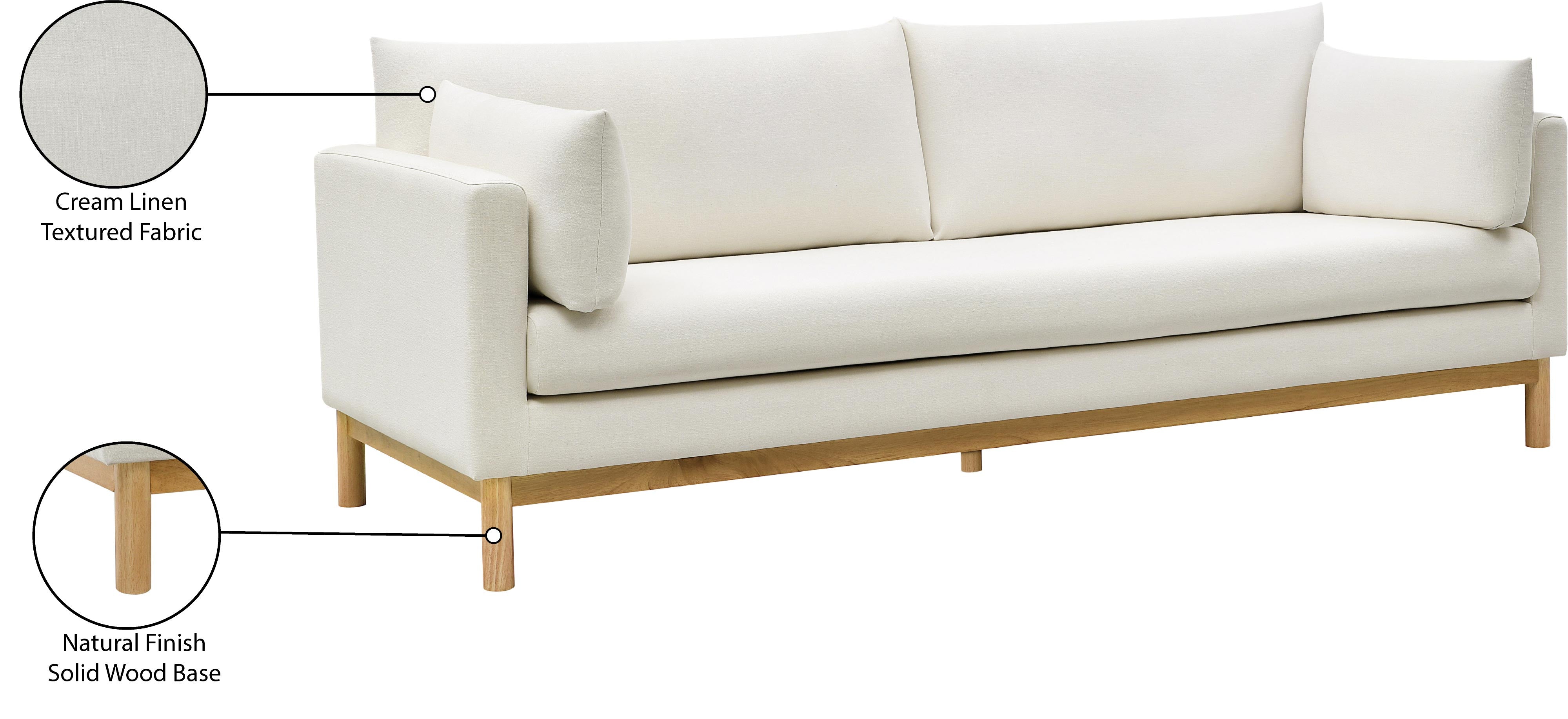 Canapé en tissu texturé en lin Langham