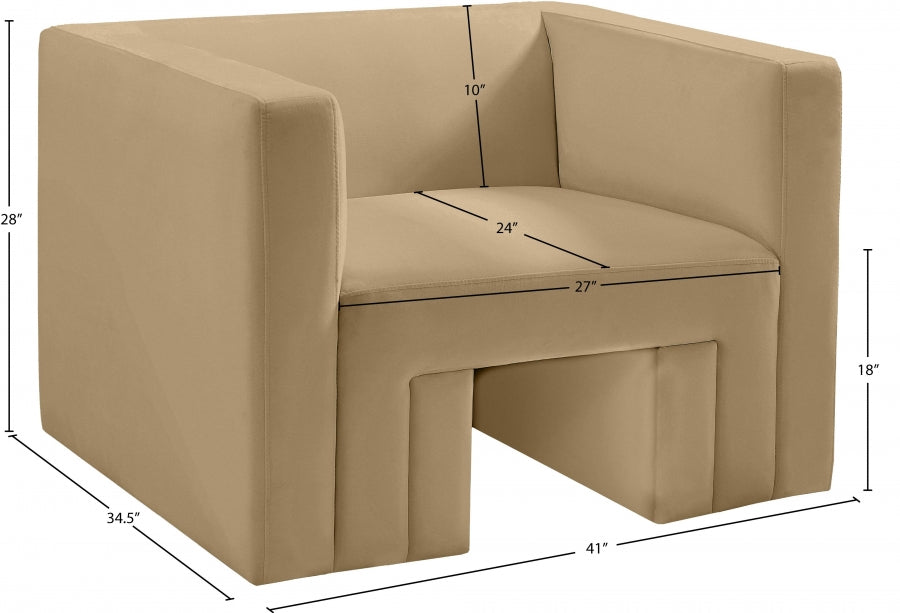 Chaise Henson en velours