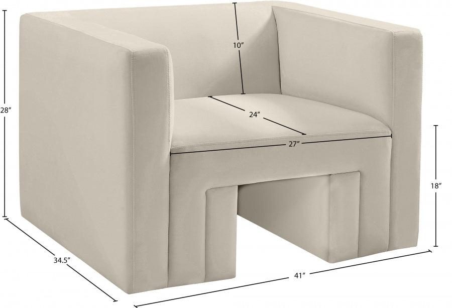 Chaise Henson en velours
