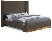 Lit King En Tissu Boucle Halton