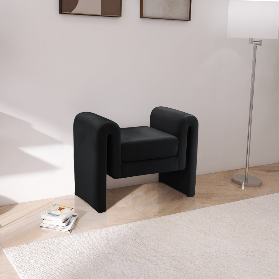 Banc 31,5" en velours Sloan
