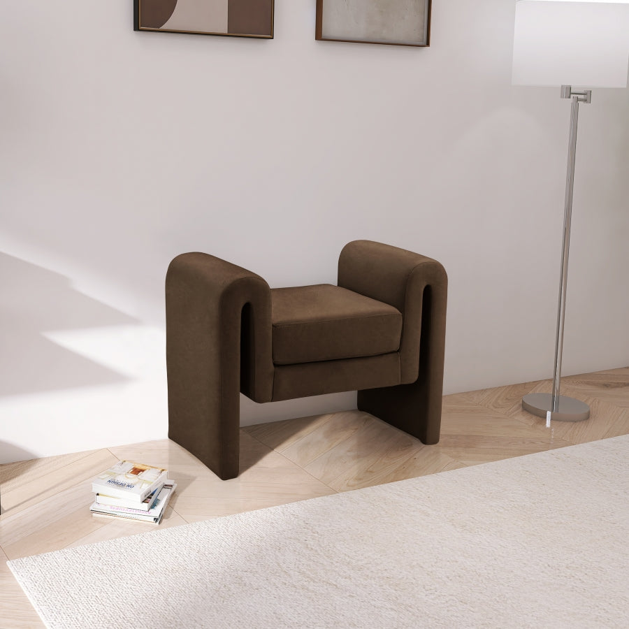Banc 31,5" en velours Sloan
