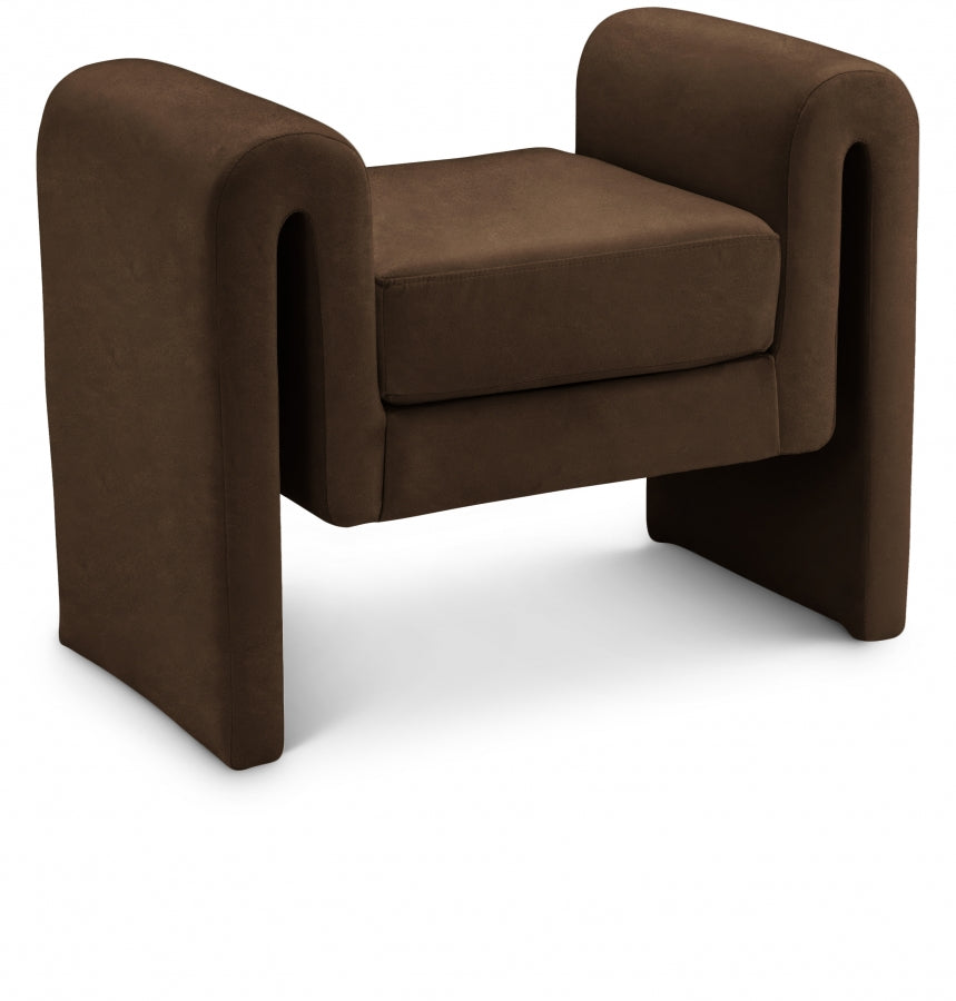Banc 31,5" en velours Sloan