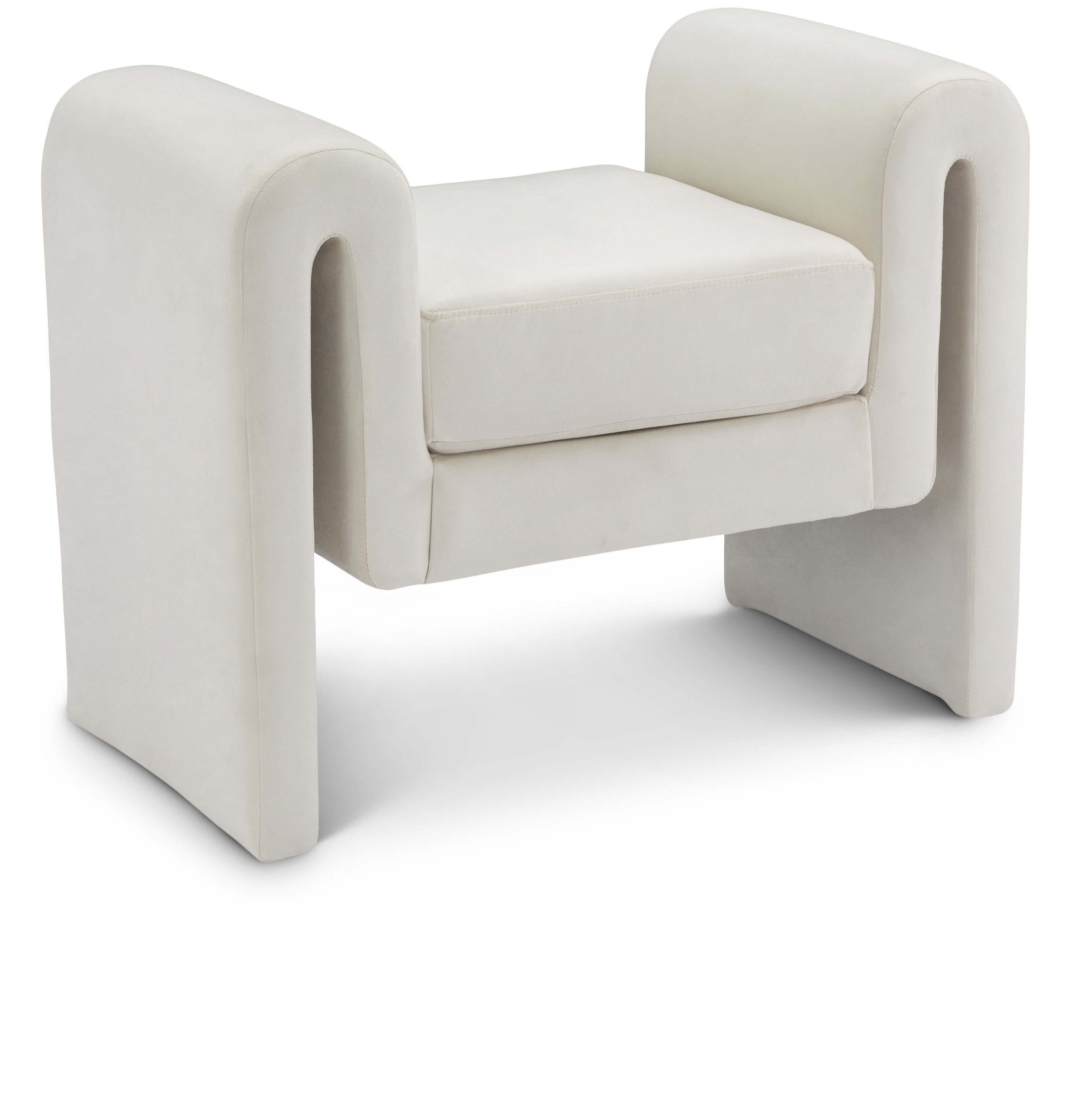 Banc 31,5" en velours Sloan