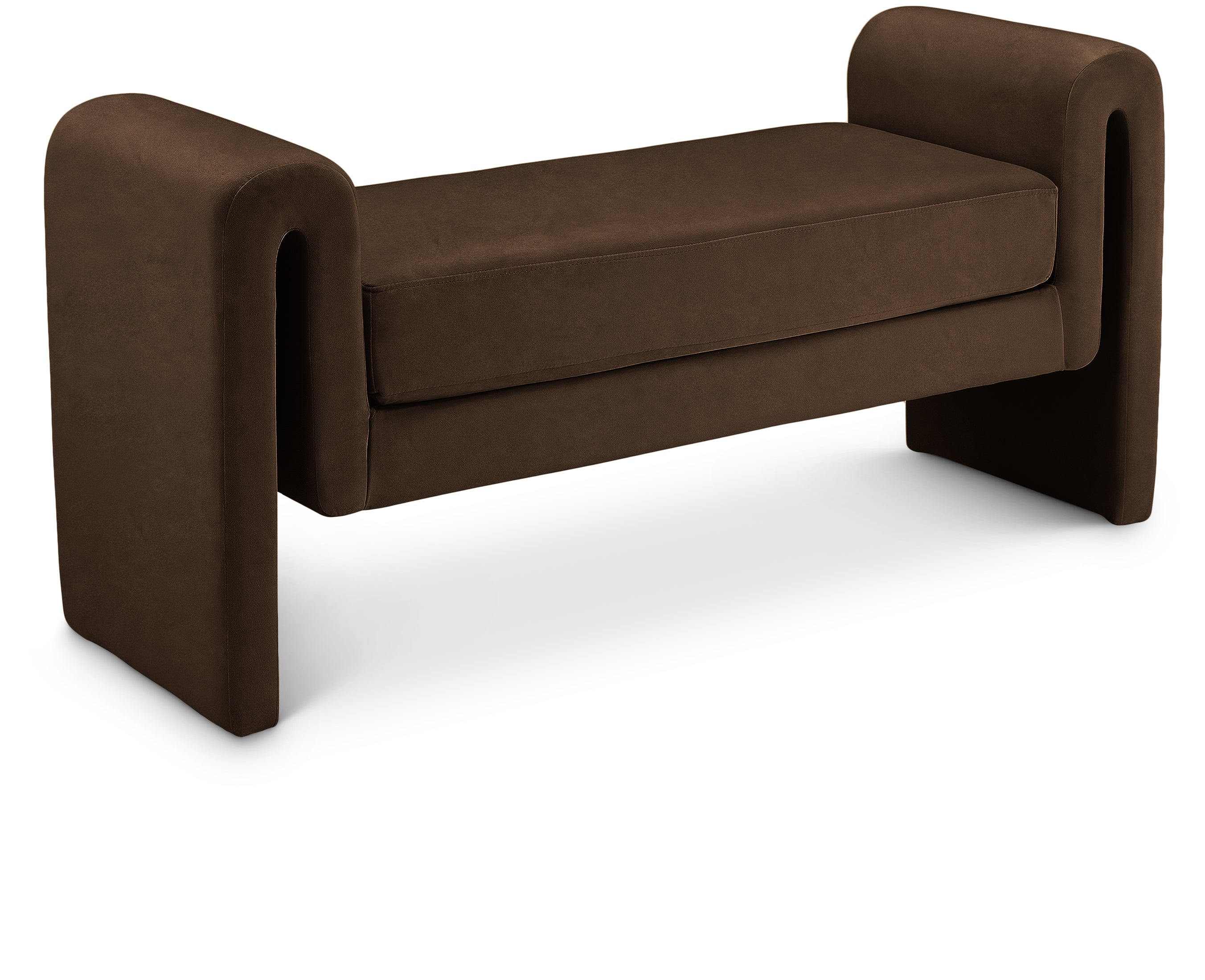 Banc 51" en velours Sloan