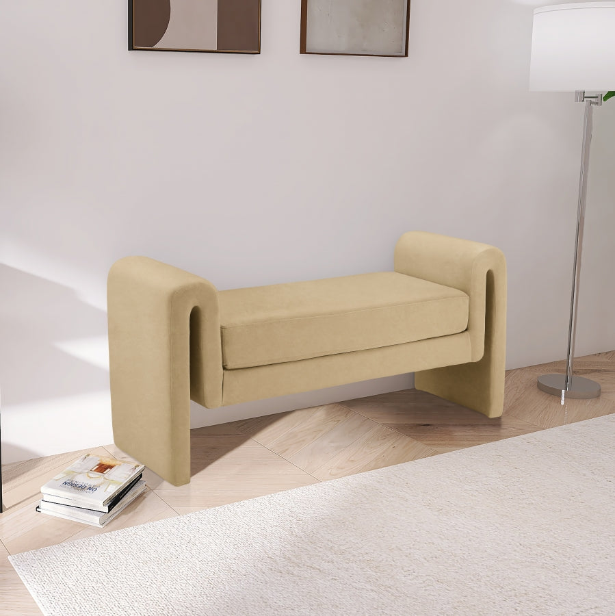 Banc 51" en velours Sloan