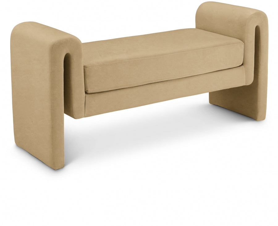 Banc 51" en velours Sloan