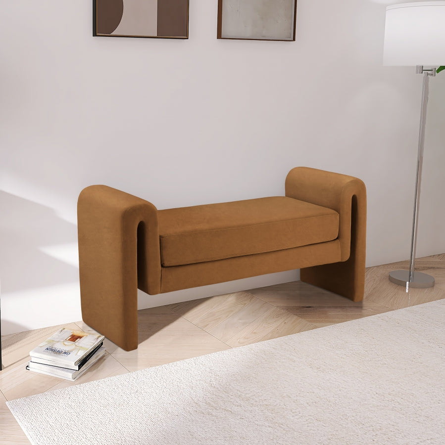 Banc 51" en velours Sloan