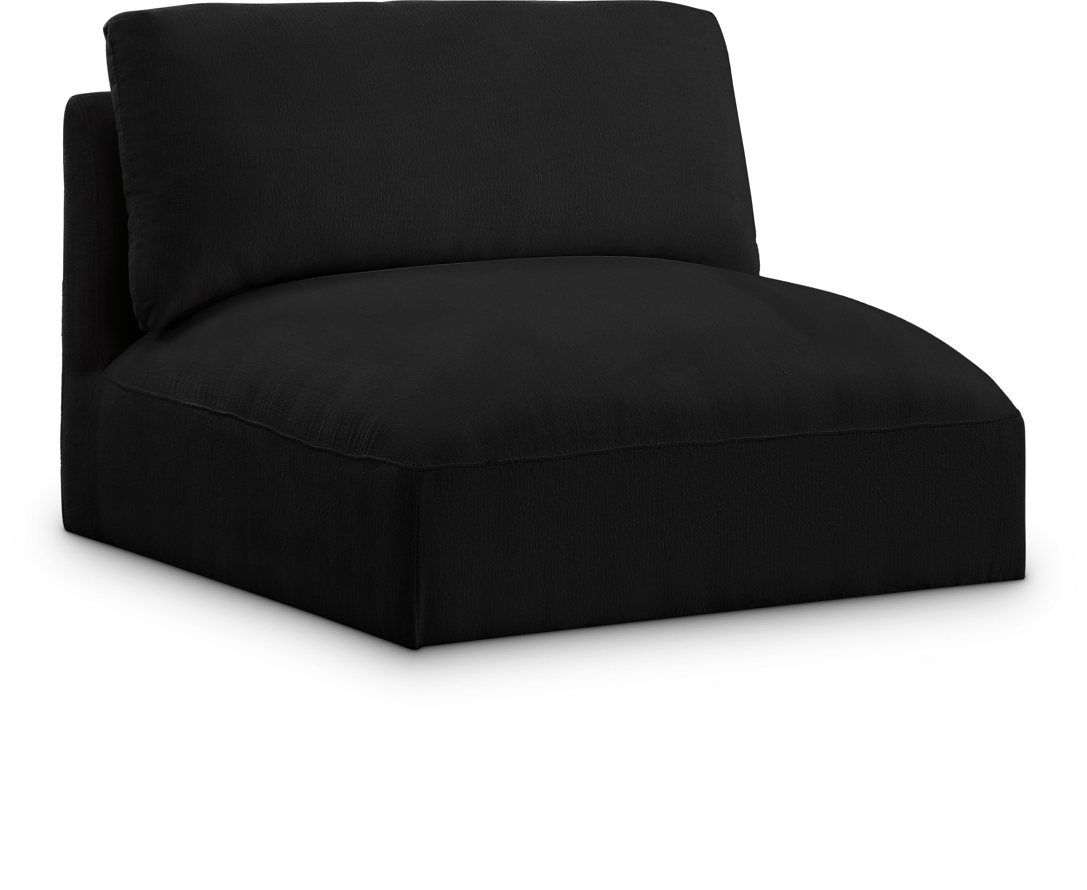 Chaise modulaire sans accoudoirs en tissu Ease