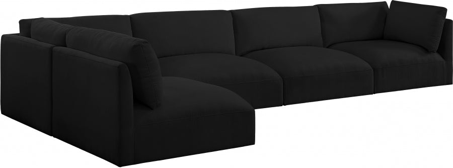 Sectionnel modulaire en tissu Ease