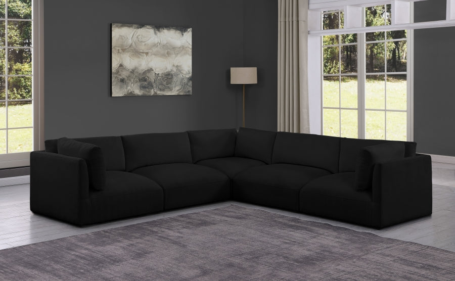 Sectionnel modulaire en tissu Ease