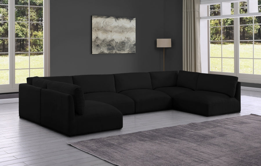 Sectionnel modulaire en tissu Ease
