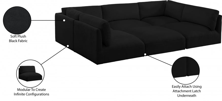 Sectionnel modulaire en tissu Ease