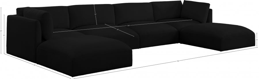 Sectionnel modulaire en tissu Ease