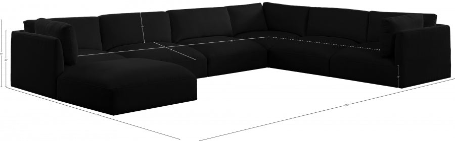 Sectionnel modulaire en tissu Ease