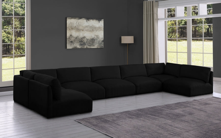 Sectionnel modulaire en tissu Ease