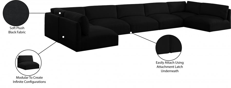 Sectionnel modulaire en tissu Ease
